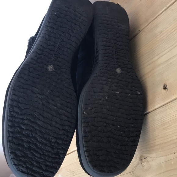 Aquatalia black leather front zip wedge boots booties size 10 - Picture 11 of 12